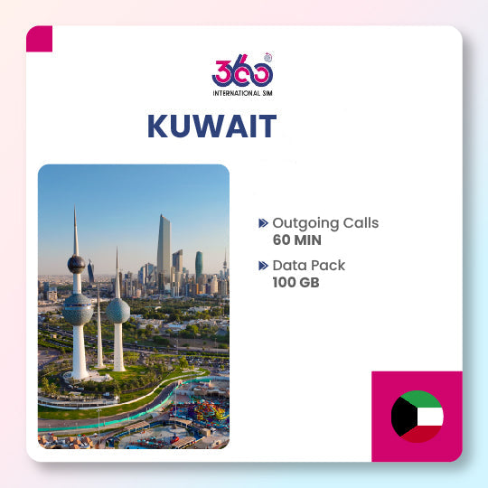 Kuwait Sim Card 360 Degree Sim Card - International Prepaid SIM Cards | GSM SIM Cards ...
